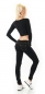 Preview: Sexy Slim Fit Skinny Jeans mit Schleifen-Verzierung in schwarz