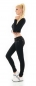 Preview: Sexy Slim Fit Skinny Jeans mit Schleifen-Verzierung in schwarz