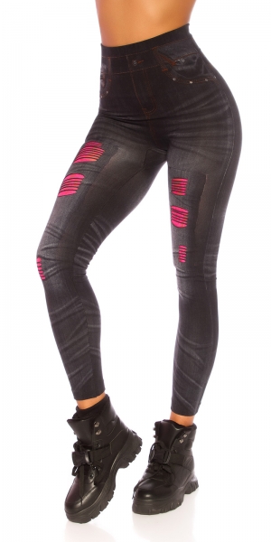 Jeans-Look Leggings