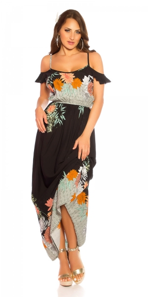 Luftig leichtes Volant Kleid