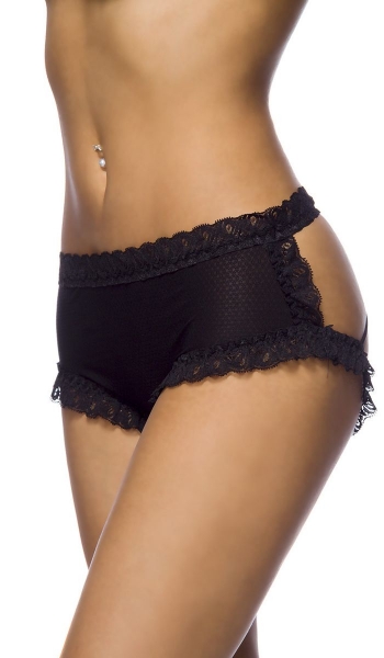 Aufregender Slip mit reizvoller Rückansicht - schwarz
