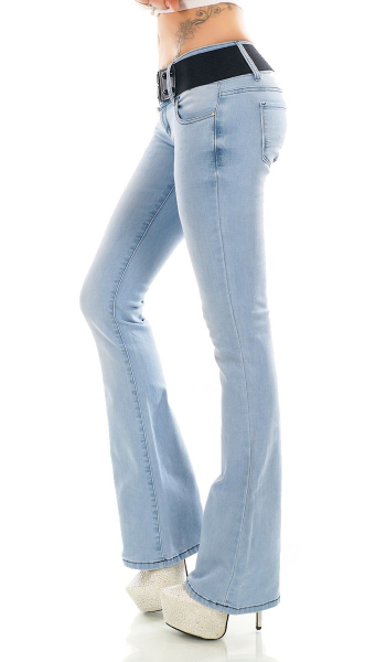 Basic Bootcut Jeans Hose
