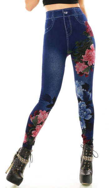 Leggings in Jeans-Optik