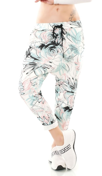 Neue Moderne Harems Freizeithose mit Print