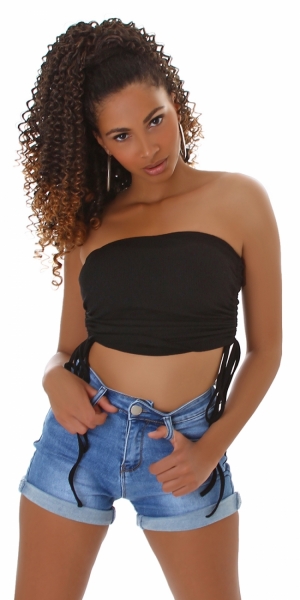 Sexy Jeans Shorts mit Push Up Effekt in blau
