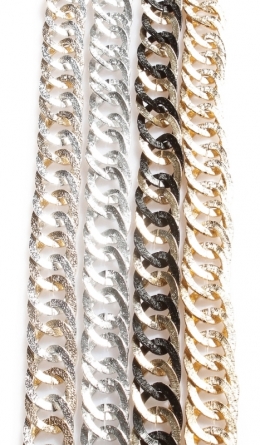 Kettengürtel in Hammerschlag-Optik - gold