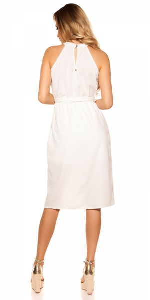 Sexy Playsuit in Rock-Optik - weiß