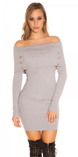Sexy Feinstrick Camen Minikleid