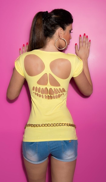 sexyv Party Shirt mit Cutouts