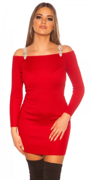 Edles Strass Camen Minikleid