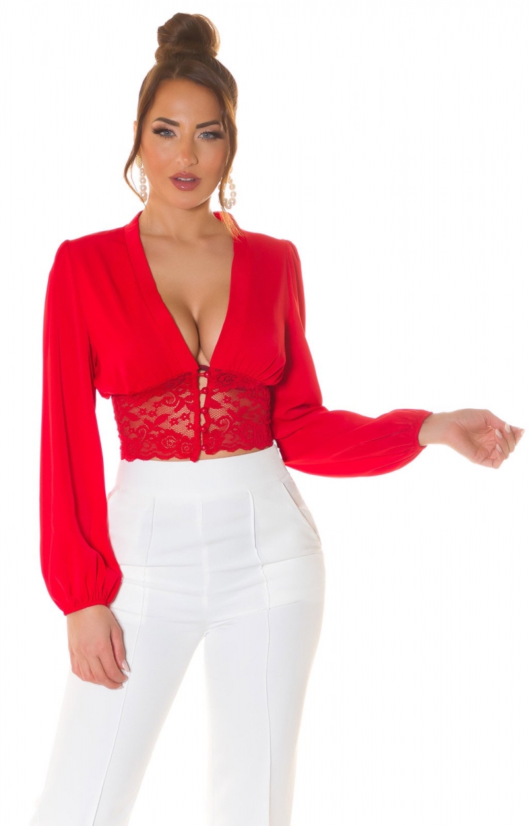 Sexy Chiffon Bluse