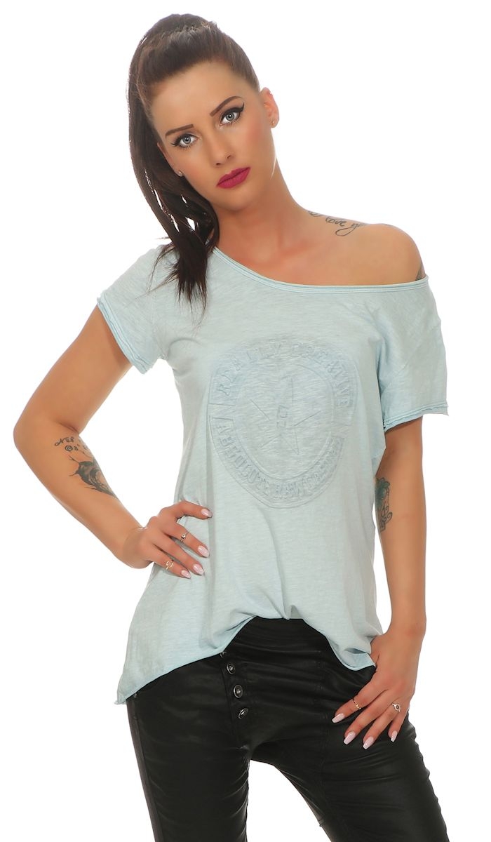 Meliertes T-Shirt