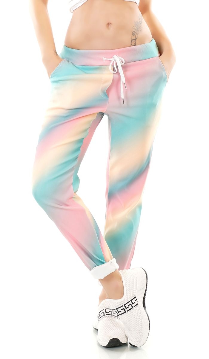 Bunte Freizeit- Jpgging- Hose