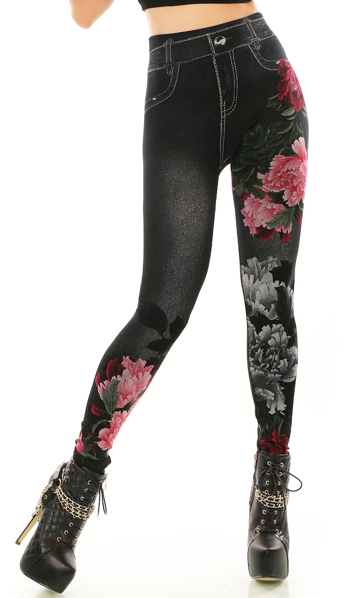 Leggings in Jeans-Optik