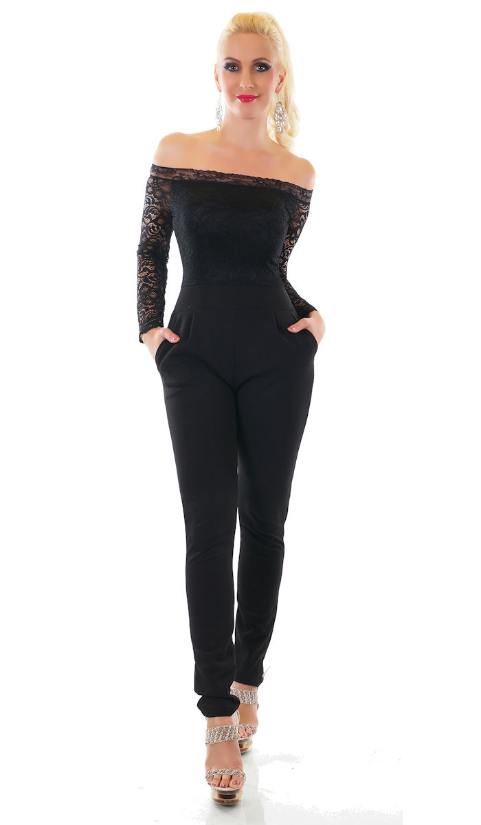 Figurbetonter taillierter Overall