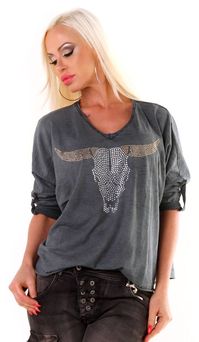 Oversize Nietn Shirt