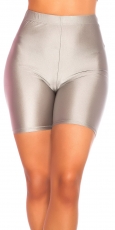 Sportliche Biker-Shorts - silber