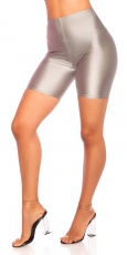 Preview: Sportliche Biker-Shorts - silber