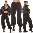 Preview: Moderne Oversize Pump Hose in schwarz