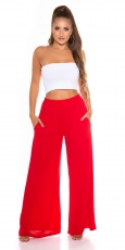 Luftig leichte Sommer Hose in rot