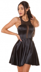 Ärmelloses Minikleid im sexy Dekolleté - schwarz