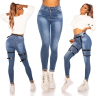 Preview: Push Up Skinny Jeans - blue washed