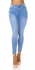 Moderne Push Up Skinny Jeans in light blue