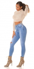 Preview: Sexy Must Have  Used Damen Jeans Hose - blue washed