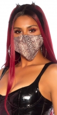 Witzige Stoffmaske mit Print