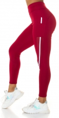 Figurbetonte Fitness-Leggings - bordeaux