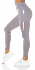 Figurbetonte Fitness-Leggings - stone