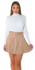 Kuschelweicher Rollkragen-Pullover in weiß