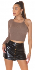 Dünner One Arm Pulli - cappuccino