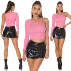 Preview: Dünner One Arm Pulli - lachs