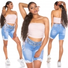 Preview: Tailliertes Bandeau-Top mit Soft-Cups - altrosa