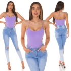 Preview: Basic Träger-Top mit Rund-Ausschnitt - flieder