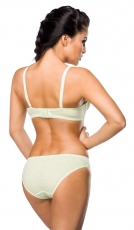 Preview: Schönes BH-Set mit kleinen Pünktchen - mint/beige