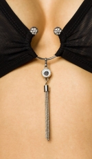 Preview: Sexy Netz-Outfit inklusive Strümpfe - schwarz