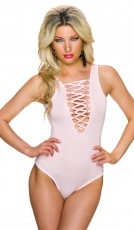 String-Bodytop mit sexy Dekolleté - rosa