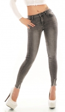 Sexy Slim Fit Skinny Stretch Jeans - grau