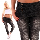 Preview: Boyfriend-Jeans im Baggy-Look mit diagonalen Zipper in black washed