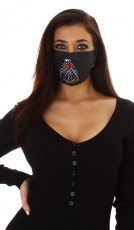 Witzige Stoffmaske mit Print