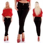 Preview: Basic Röhren-Jeans in schwarz