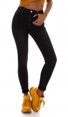 Push Up Stretch Jeans in black washed