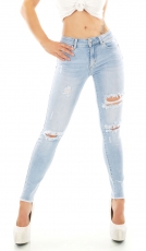 Sexy Push Up Jeans im Vintage-Look - light blue