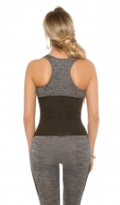 Preview: Neoprenartige Shapewear im Mieder-Style - schwarz