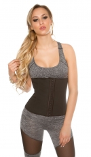 Preview: Neoprenartige Shapewear im Mieder-Style - schwarz