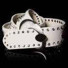 Preview: Sexy Hüftgürtel mit Strasssteinen weiß