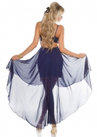 Atemberaubendes Abendkleid mit Cut-Outs und Pailletten - marine